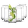 imageJoyJolt Drinking Glass Cups Set of 616oz Beer Can Glasses Clear Soda Can Shaped Glass Cups Cute Iced Coffee Cup Tumblers Cold Drink Glassware Unique Water Tea Cocktail Glass SetClear Glasses