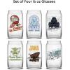 imageJoyJolt Drinking Glass Cups Set of 616oz Beer Can Glasses Clear Soda Can Shaped Glass Cups Cute Iced Coffee Cup Tumblers Cold Drink Glassware Unique Water Tea Cocktail Glass SetStar Wars Glasses