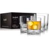 imageJoyJolt Everyday Whiskey Glasses  10oz Old Fashioned Glasses Set 4 Crystal Scotch Glasses Rocks Glass Bourbon Glasses Liquor Glasses Cocktail Glasses set