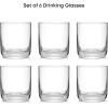 imageJoyJolt Faye 13oz Highball Glasses 6pc Tall Glass Sets LeadFree Crystal Drinking Glasses Water Glasses Mojito Glass Cups Tom Collins Bar Glassware and Mixed Drink Cocktail Glass SetShort glasses