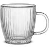 imageJoyJolt Fluted Glass Espresso Cups 54oz Espresso Cup  Set of 2 Espresso Mugs54Oz