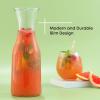 imageJoyJolt Glass Carafe with Lid Set of 3  1 Liter Glass Pitcher for Mimosa Bar Water Iced Tea Juice Wine Lemonade Milk  Dishwasher Safe Beverage Drink Dispensers for Brunch Parties36 Ounces