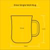 imageJoyJolt Glass Coffee Cups  155oz Diner Coffee Mug Set of 4 Glass Coffee Mugs Coffee Bar Accessories Cafe Style Clear Coffee Mug Cappuccino Cup Latte Cup Tea Cup Large Espresso GlassesSet of 6