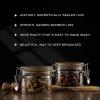 imageJoyJolt Glass Jars With Bamboo Lids 12 fl oz 2PC Set of Airtight Storage Jars with Clamp Lids for Pantry Food Storage Air Tight Sealable Glass Canisters Containers for Kitchen Organization12 oz