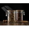 imageJoyJolt Glass Jars With Bamboo Lids 12 fl oz 2PC Set of Airtight Storage Jars with Clamp Lids for Pantry Food Storage Air Tight Sealable Glass Canisters Containers for Kitchen Organization27 oz