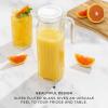 imageJoyJolt Glass Pitcher with Lid  50oz Borosilicate Water Carafe Jug with Stainless Steel Lid for Iced Tea Lemonade Juice Mixed Drinks40 Ounces