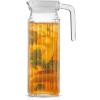 imageJoyJolt Glass Pitcher with Lid  50oz Borosilicate Water Carafe Jug with Stainless Steel Lid for Iced Tea Lemonade Juice Mixed Drinks40 Ounces