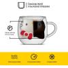 imageJoyJolt Hello Kitty 3D Espresso Cup 55 oz Double Wall Glass Cup with 3D Design Insulated Espresso Shot Glass Kawaii Sanrio Cup for Double Shot Coffee or Tea Hello Kitty Kitchen Stuff135 Ounce