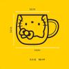 imageJoyJolt Hello Kitty 3D Espresso Cup 55 oz Double Wall Glass Cup with 3D Design Insulated Espresso Shot Glass Kawaii Sanrio Cup for Double Shot Coffee or Tea Hello Kitty Kitchen Stuff55 Ounce