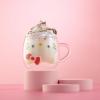 imageJoyJolt Hello Kitty 3D Espresso Cup 55 oz Double Wall Glass Cup with 3D Design Insulated Espresso Shot Glass Kawaii Sanrio Cup for Double Shot Coffee or Tea Hello Kitty Kitchen Stuff135 Ounce