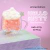 imageJoyJolt Hello Kitty 50th Anniversary Limited Edition Double Wall Glass Mug 135 oz Insulated Coffee Mug with 3D Design Cute Mug for Tea Latte or Iced Coffee Kawaii Cup Sanrio Accessories