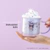 imageJoyJolt Hello Kitty Double Wall Insulated Coffee Mug ft Kuromi 135 oz Glass Cup Cute Drinking Glassware ideal for Latte Iced Coffee or Tea Kawaii Hello Kitty Merch Sanrio AccessoriesKuromi
