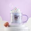 imageJoyJolt Hello Kitty Double Wall Insulated Coffee Mug ft Kuromi 135 oz Glass Cup Cute Drinking Glassware ideal for Latte Iced Coffee or Tea Kawaii Hello Kitty Merch Sanrio AccessoriesKuromi
