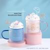 imageJoyJolt Hello Kitty Double Walled Glass Coffee Mugs Set of 2 135 oz Insulated Cute Drinking Glassware ft Little Twin Stars Ideal as Iced Coffee Tea or Latte Cups Kawaii Hello Kitty Merchandise