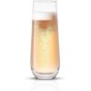 imageJoyJolt Hello Kitty and Friends Holiday Stemless Flutes 95oz Drinking Glasses Set of 4 Kawaii Sanrio Hello Kitty Kitchen Glass Set Ideal for Water Juice Smoothies Skinny Tall GlassesClear