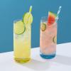 imageJoyJolt Hue Colorful Whiskey Set of 6 10oz Drink Glasses Double Old Fashioned Glass Modern Whiskey Glass Set for Bar Low Ball Cocktail Tumbler GlassesHighball Glasses