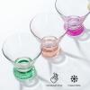 imageJoyJolt Hue Colorful Whiskey Set of 6 10oz Drink Glasses Double Old Fashioned Glass Modern Whiskey Glass Set for Bar Low Ball Cocktail Tumbler GlassesMartini Glasses
