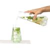 imageJoyJolt Infiniti 43Oz Deluxe Glass Pitcher  Premium Quality Crystal Lemonade ampamp Sangria Pitcher  Elegant Classic Design  Perfect for Fruit Infusion ampamp Iced Tea