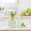 imageJoyJolt Infiniti 43Oz Deluxe Glass Pitcher  Premium Quality Crystal Lemonade ampamp Sangria Pitcher  Elegant Classic Design  Perfect for Fruit Infusion ampamp Iced Tea