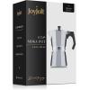 imageJoyJolt Italian Moka Pot 6 Cup Stovetop Espresso Maker Aluminum Coffee Percolator Coffee Pot With Heat Resistant Handles Portable Espresso Maker Camping Coffee Pot Stove Top CafeteraSilver