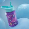 imageJoyJolt Kids Water Bottle with Straw Lid 12oz Small Stainless Steel Reusable Tumbler for Kids Girls Boys or Teen Vacuum Insulated Water Bottle for School Travel and Outdoors LeakproofSea