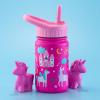 imageJoyJolt Kids Water Bottle with Straw Lid 12oz Small Stainless Steel Reusable Tumbler for Kids Girls Boys or Teen Vacuum Insulated Water Bottle for School Travel and Outdoors LeakproofUnicorn