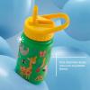 imageJoyJolt Kids Water Bottle with Straw Lid 12oz Small Stainless Steel Reusable Tumbler for Kids Girls Boys or Teen Vacuum Insulated Water Bottle for School Travel and Outdoors LeakproofZoo