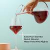 imageJoyJolt Lancia Hand Blown Crystal Wine Decanter and Aerator Glass Red Wine Carafe 750ML