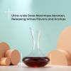imageJoyJolt Lancia Wine Decanter Crystal Wine Aerator Handmade Base Glass Pitcher Ultra Elegant Design Easy Pour Slanted Spout for Wine 1200ml 40 floz338 Ounces
