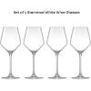 imageJoyJolt Layla White Wine Glasses Set of 4 Italian Glasses 135 oz Clear  Made in EuropeWhite Wine Glasses