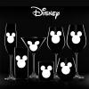 imageJoyJolt Luxury Mickey Mouse Champagne Flutes European Crystal Wine Glasses Set of 2 9oz Champagne Glasses Xmas Disney Gifts and Cups Black Wine GlassStemless Wine Glasses