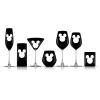 imageJoyJolt Luxury Mickey Mouse Champagne Flutes European Crystal Wine Glasses Set of 2 9oz Champagne Glasses Xmas Disney Gifts and Cups Black Wine GlassWhiskey Glasses