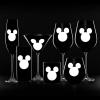 imageJoyJolt Luxury Mickey Mouse Champagne Flutes European Crystal Wine Glasses Set of 2 9oz Champagne Glasses Xmas Disney Gifts and Cups Black Wine GlassWhiskey Glasses