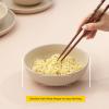imageJoyJolt Mesa 40oz Stoneware Serving Bowls Set of 4 Large Salad Pho Soup Pasta Plates for Kitchen Dishwasher and Microwave Safe Aesthetic Kitchen Essentials  Matte Sage GreenBeige