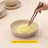 imageJoyJolt Mesa 40oz Stoneware Serving and Soup Bowls  Set of 4 Large Salad and Pho Bowls Dishwasher and Microwave Safe Aesthetic Kitchen Essentials  Matte Beige
