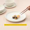 imageJoyJolt Mesa Stoneware Dinner Plates Set of 6 105quot Dish Set Dishwasher and Microwave Safe Plate Set Modern Rustic Dinnerware Kitchen Serving Dishes  Matte BlackLinen