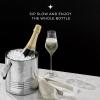 imageJoyJolt Metal Double Wall Ice Bucket with Lid Ice Tongs and Strainer 3L Insulated Ice Bucket for Cocktail Bar Wine Home Bar Accessories Parties Champagne Bucket Stainless Steel Ice Buckets