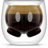 imageJoyJolt Mickey Pants and Minnie Skirt 3D 2oz Espresso Cups Double Walled Espresso Glasses 2pc Small Double Wall Glass Coffee Cups Demitasse Cups Espresso Measuring Cup or Liqueur Shot Glasses2 Oz