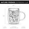 imageJoyJolt Nature Friends Grogu Coffee Mug Set of 2 Double Wall Mug 54oz Large Espresso Cups or Cappucino Cup Mandalorian Star Wars Mugs Insulated Coffee Mug Clear Glass Cups Coffee Cup Set