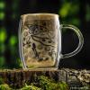 imageJoyJolt Nature Friends Grogu Double Wall Insulated Coffee Mug Set of 2 135oz Large Espresso or Latte Cup Mandalorian Star Wars Mugs Clear Glass Cups