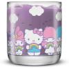 imageJoyJolt Nova Crystal Whiskey Glasses Lowball Glasses Set of 4 10oz Hand Made Short Glass Tumbler with Heavy Base Double Old Fashioned Rocks Glass for Scotch or Bourbon Dishwasher Safe GlasswareHello Kitty  Friends