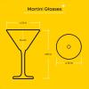 imageJoyJolt Olivia Martini Glasses Set of 4 94 oz Crystal Cocktail Glasses for Espresso Martini Margarita Cosmopolitan Manhattan Timeless Stemmed Cocktail Glasses