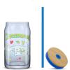 imageJoyJolt Sanrio Hello Kitty and Friends Favorite Flavor Glass Tumbler with Bamboo Lid and Straw Leakproof 16oz Clear Soda Can Shaped Cup featuring My Melody Hello Kitty MerchCinnamoroll