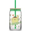 imageJoyJolt Sanrio Hello Kitty and Friends Favorite Flavor Glass Tumbler with Bamboo Lid and Straw Leakproof 16oz Clear Soda Can Shaped Cup featuring My Melody Hello Kitty MerchPompompurin