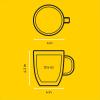 imageJoyJolt Savor Double Wall Insulated Glasses Espresso Mugs Set of 2  54OuncesCoffee Cups