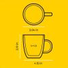imageJoyJolt Savor Double Wall Insulated Glasses Espresso Mugs Set of 2  54OuncesEspresso cups