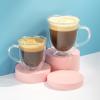 imageJoyJolt Serene Double Walled Insulated Glasses Coffee Mug Set of 2 74 Ounces135 Oz