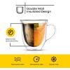 imageJoyJolt Serene Double Walled Insulated Glasses Coffee Mug Set of 2 74 Ounces135 Oz