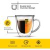 imageJoyJolt Serene Double Walled Insulated Glasses Coffee Mug Set of 2 74 Ounces74 Oz