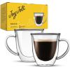 imageJoyJolt Serene Double Walled Insulated Glasses Coffee Mug Set of 2 74 Ounces74 Oz